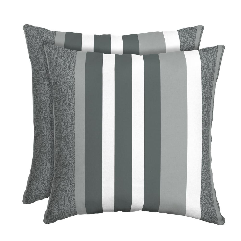 Gray 16x16 Outdoor Pillows Patio Furniture The Home Depot