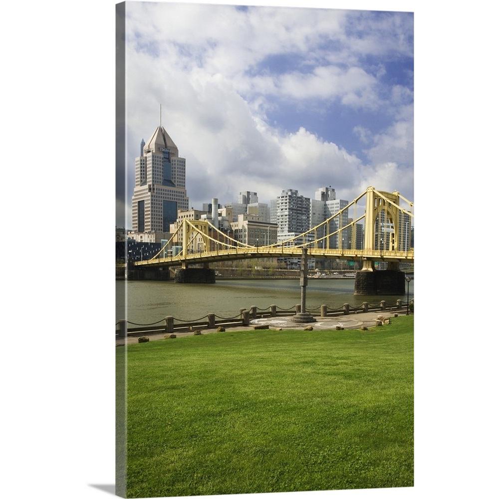 Greatbigcanvas Pennsylvania Pittsburgh 6th Street Bridge Spans The Allegheny River By Dennis Flaherty Canvas Wall Art 2362232 24 24x36 The Home Depot