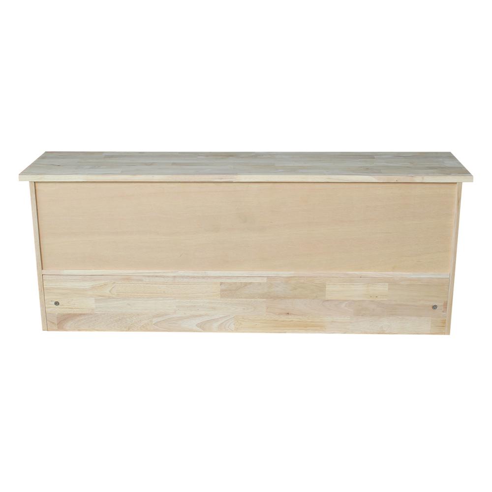 Photo inspiration: Fresh Look at International Concepts Wall Shelf With Storage In Unfinished Wood Sh