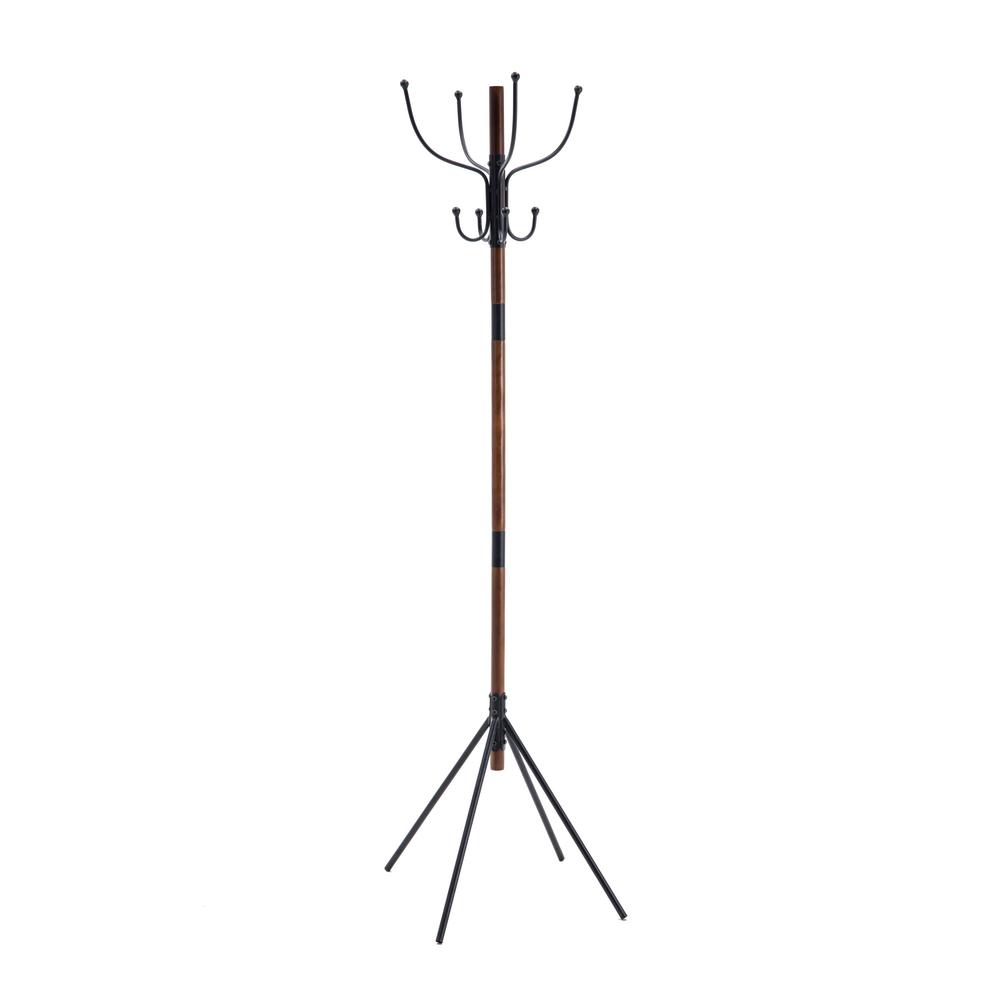Crawford & Burke Milton Walnut Coat Rack by Crawford & Burke