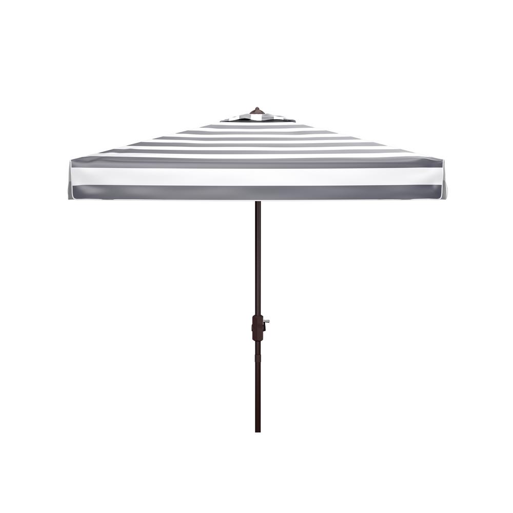 Safavieh Vienna 7 5 Ft Aluminum Market Tilt Patio Umbrella In Black White Pat8411d The Home Depot