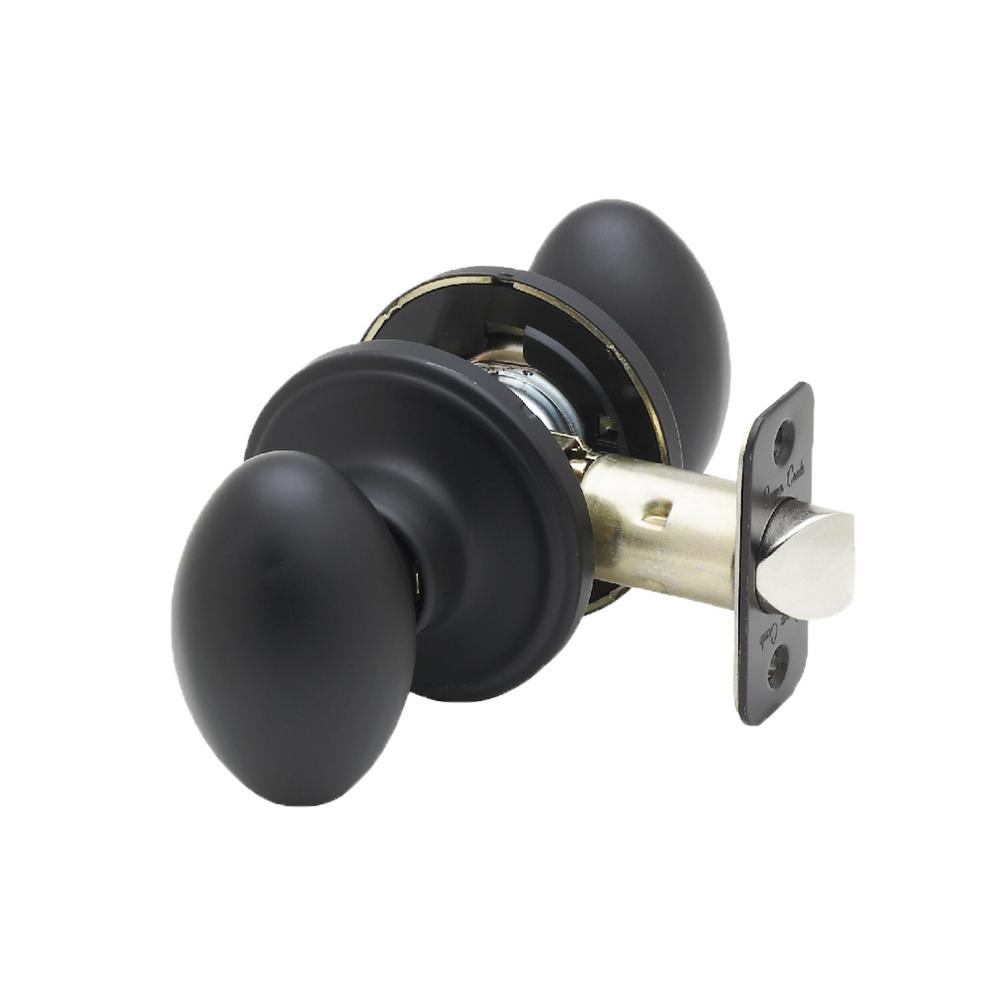 Copper Creek Black Door Knobs Door Hardware The Home Depot