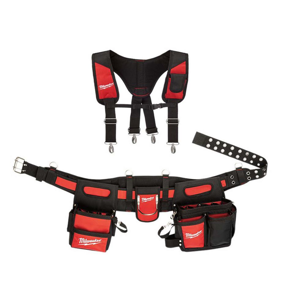 Milwaukee Electricians Adjustable Work Belt and Padded Rig48228110