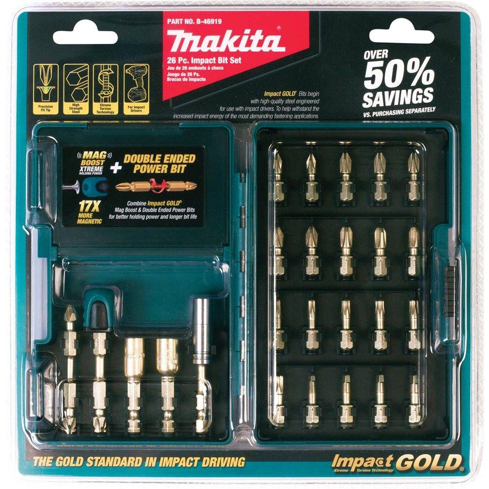 Makita Impact Gold Steel Driver Bit Set (26-Piece)-B-46919 - The ...