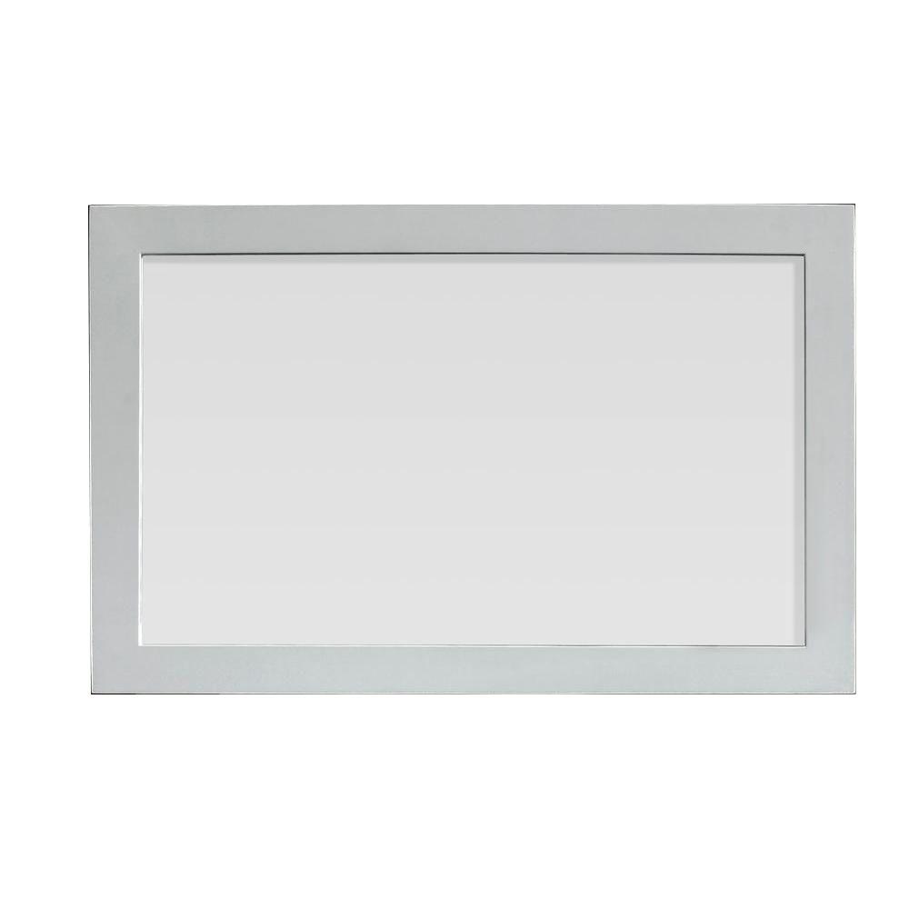 White Framed Wall Mirror belle foret gigi 24 in. l x 36 in. w framed wall mirror in white White Framed Wall Mirror belle foret gigi 24 in. l x 36 in. w framed wall mirror in white