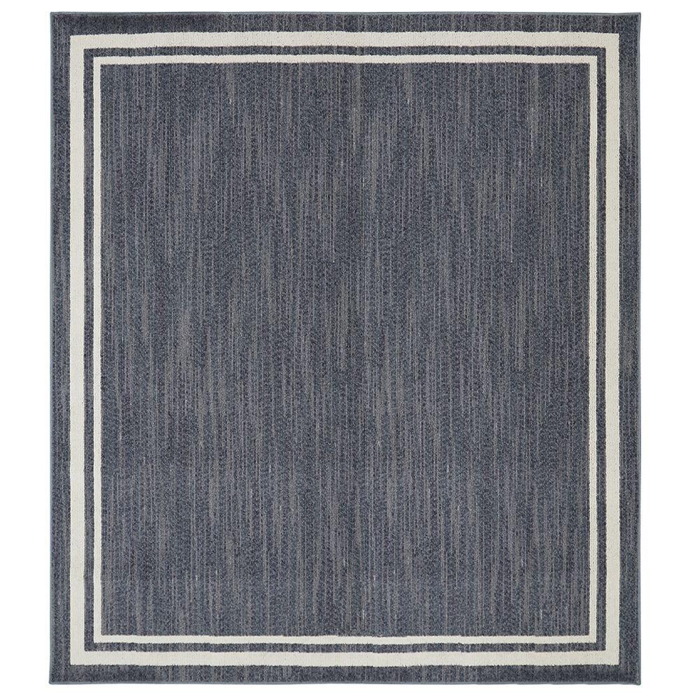 Border Loop Denim Cream 8 Ft X Square Area Rug 513887 The Border Loop Denim Cream 8 Ft X Square Area Rug