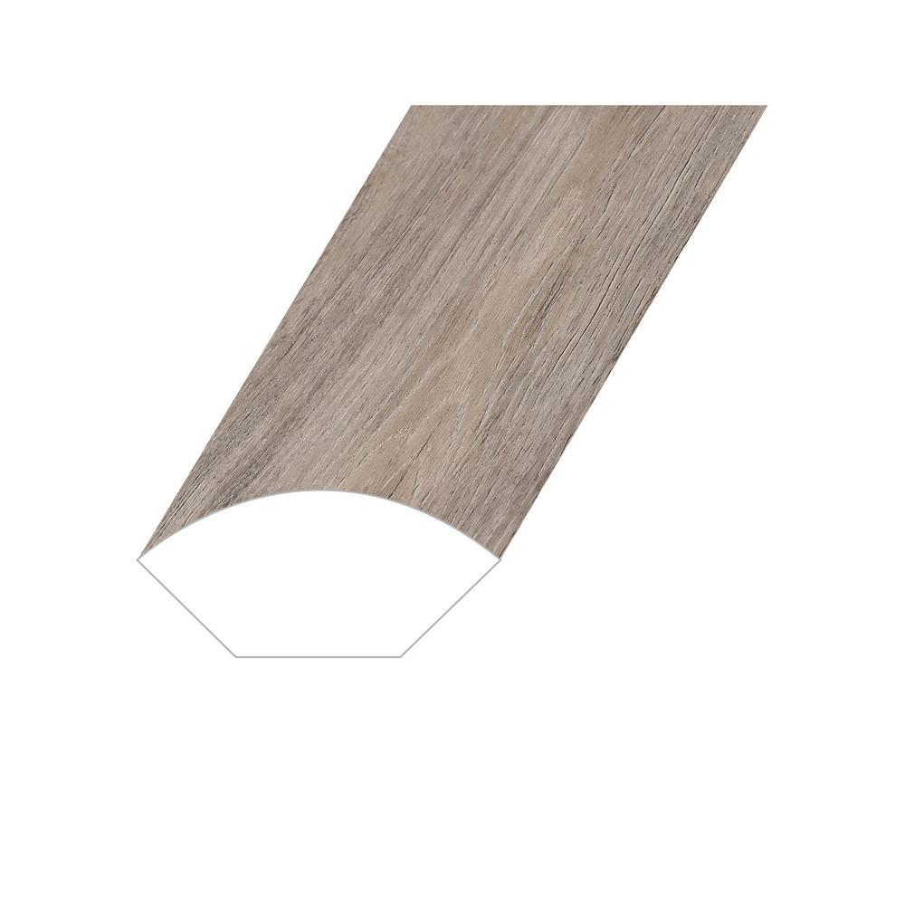 Montserrat Amare Select Chrome 0 6 In T X 1 In W X 94 5 In L Vinyl Quarter Round Molding Qrmnst 2019061 The Home Depot