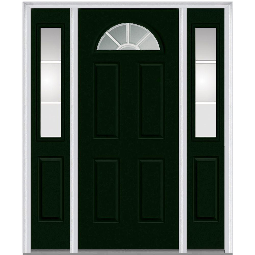 Mmi Door 64 In X 80 Internal Grilles Left Hand 1 4 Lite Clear This Review Is From 60 In X 80 Internal Grilles Right Hand 1 4 Lite Clear Painted Fibergl Smooth Prehung Front Door With Sidelites