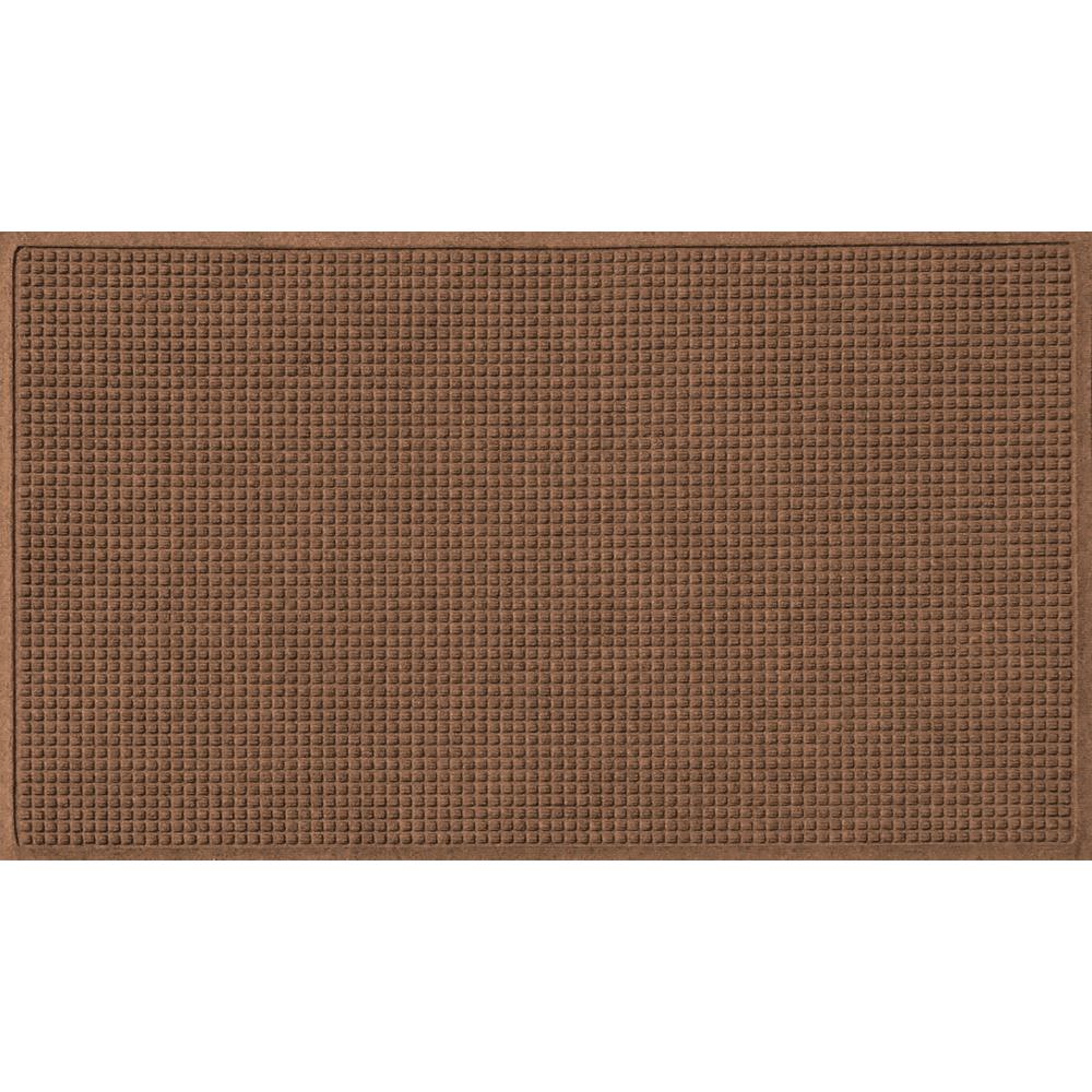 Aqua Shield Dark Brown 36 In X 84 In Squares Polypropylene Door