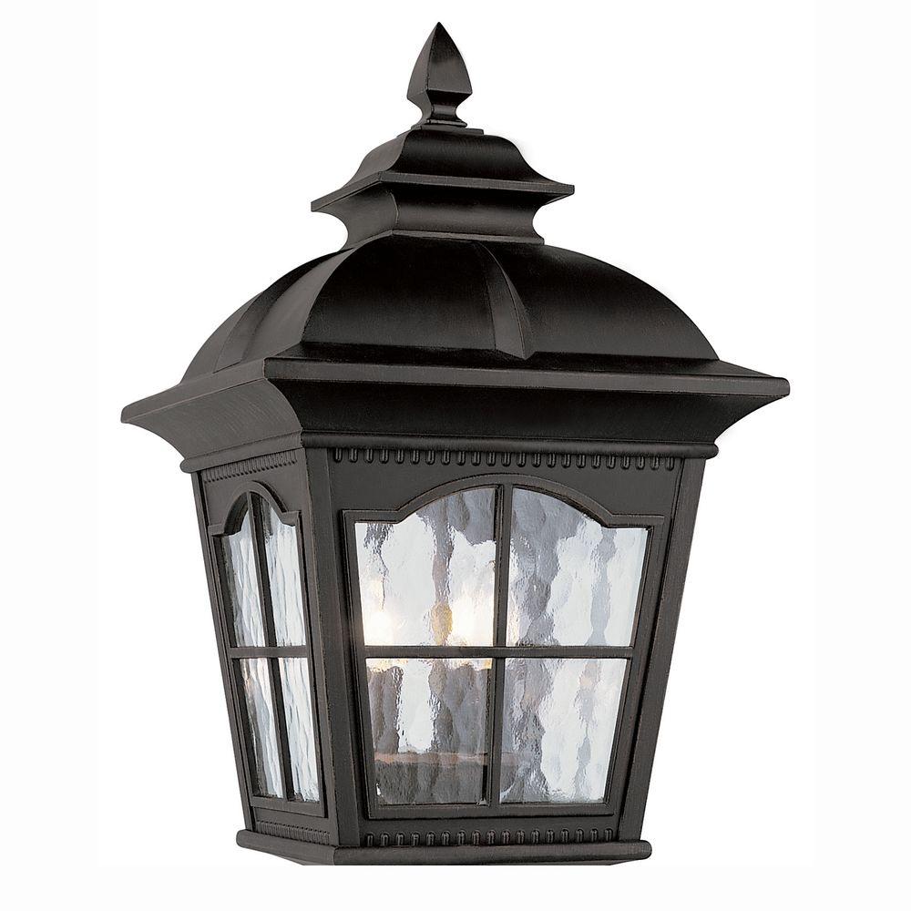 Outdoor Sconces Cottage Wall Mounted Lighting 2 Light Outdoor Black Bostonian Wall