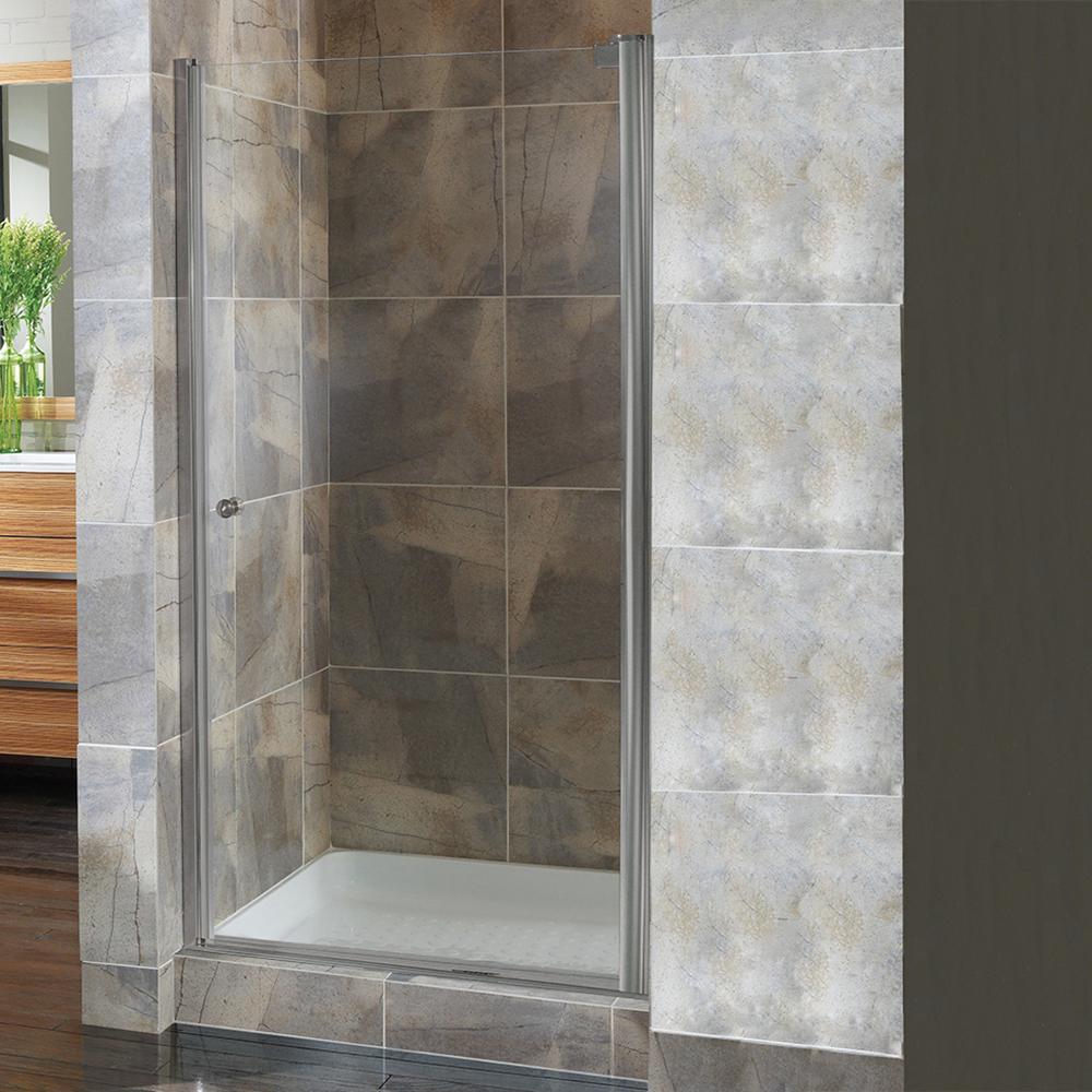 Foremost Cove 26 5 In To 28 5 In X 72 In H Semi Framed Pivot