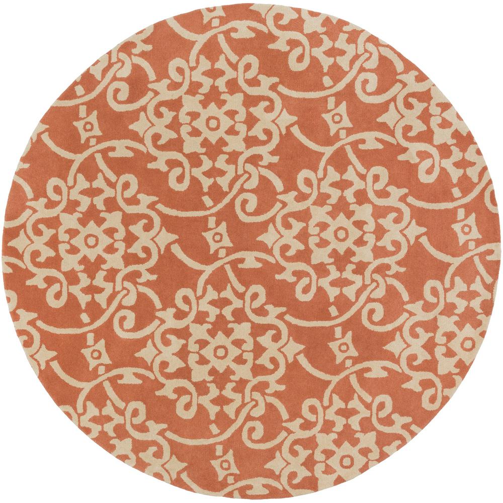 Artistic Weavers Annan Peach 8 ft. Round Area RugS00161002940 The