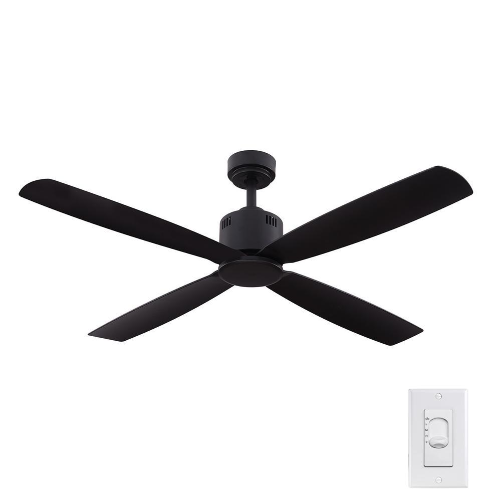 Kitteridge 52 In Indoor Matte Black Ceiling Fan