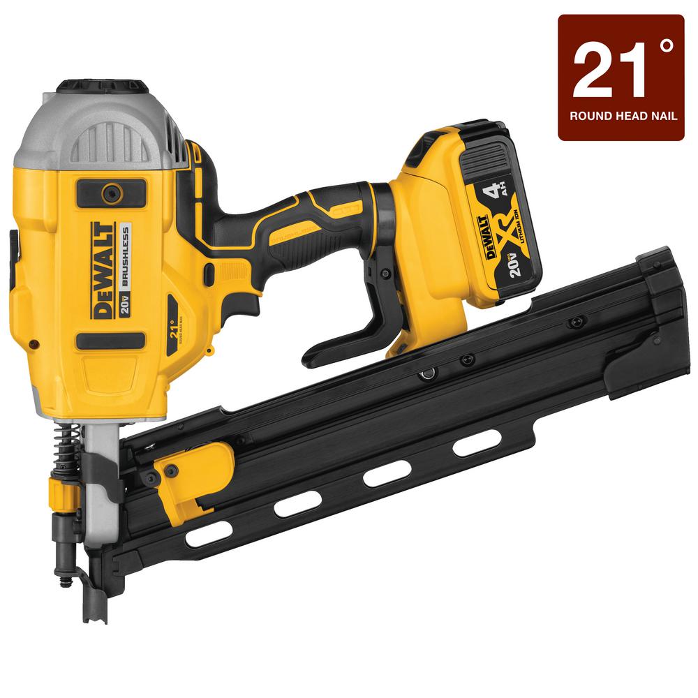 Dewalt 20 Volt Max Lithium Ion 21 Degree Cordless Framing Nailer 20 Volt Max Lithium Ion 21 Degree Cordless Framing Nailer