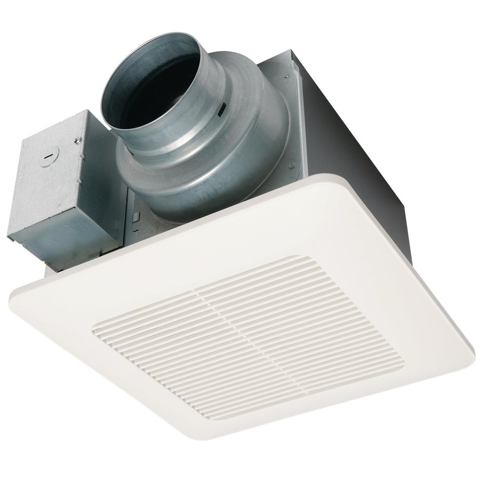 Panasonic Whisperceiling Dc Fan With Pick A Flow Speed Selector 50 80 Or 110 Cfm And Flex Z Fast Installation Bracket