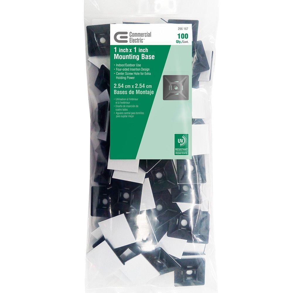 1000er Pack UV Fixed Cable Ties High Pull Strength 100er Cable Tie Set Black