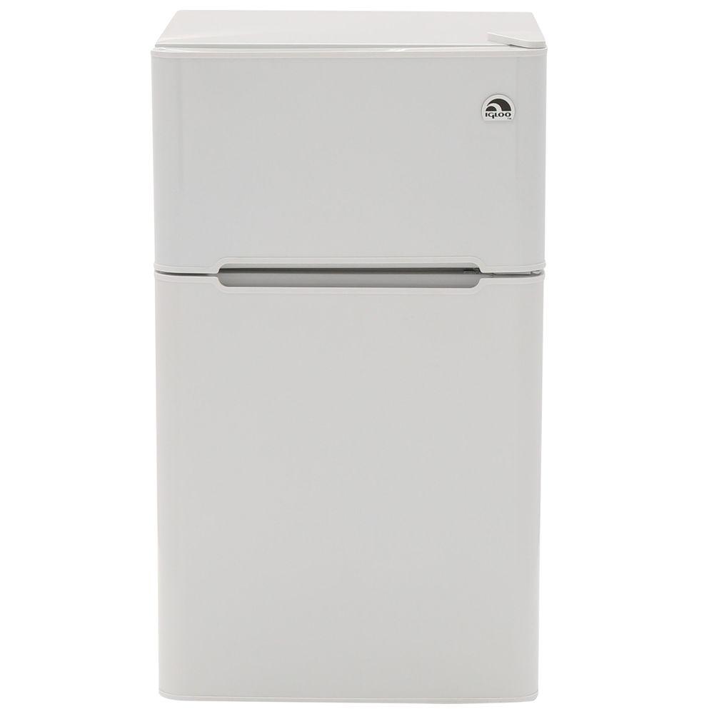 IGLOO 3.2 cu. ft. Mini Refrigerator in White, 2 DoorFR832WHITE The