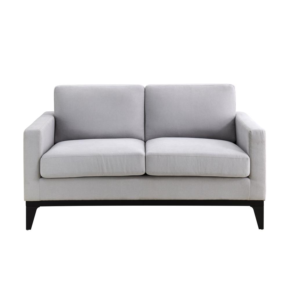 Lifestyle Solutions Delray Light Grey Sofa With Hardwood Frame And