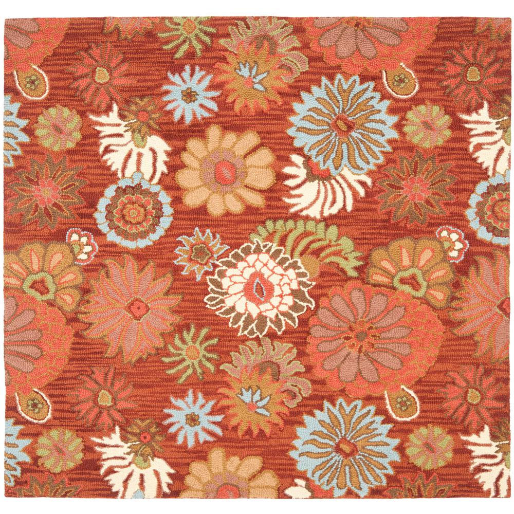 Darya Rugs Kazak Red 6 ft. x 6 ft. Indoor Square Area RugM1760107