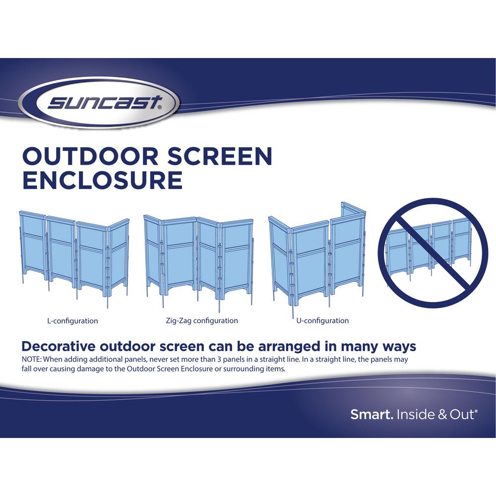 Suncast Wicker 44 In Resin Screen Enclosure Fsw4423 The Home Depot Resin Screen Enclosure Fsw4423