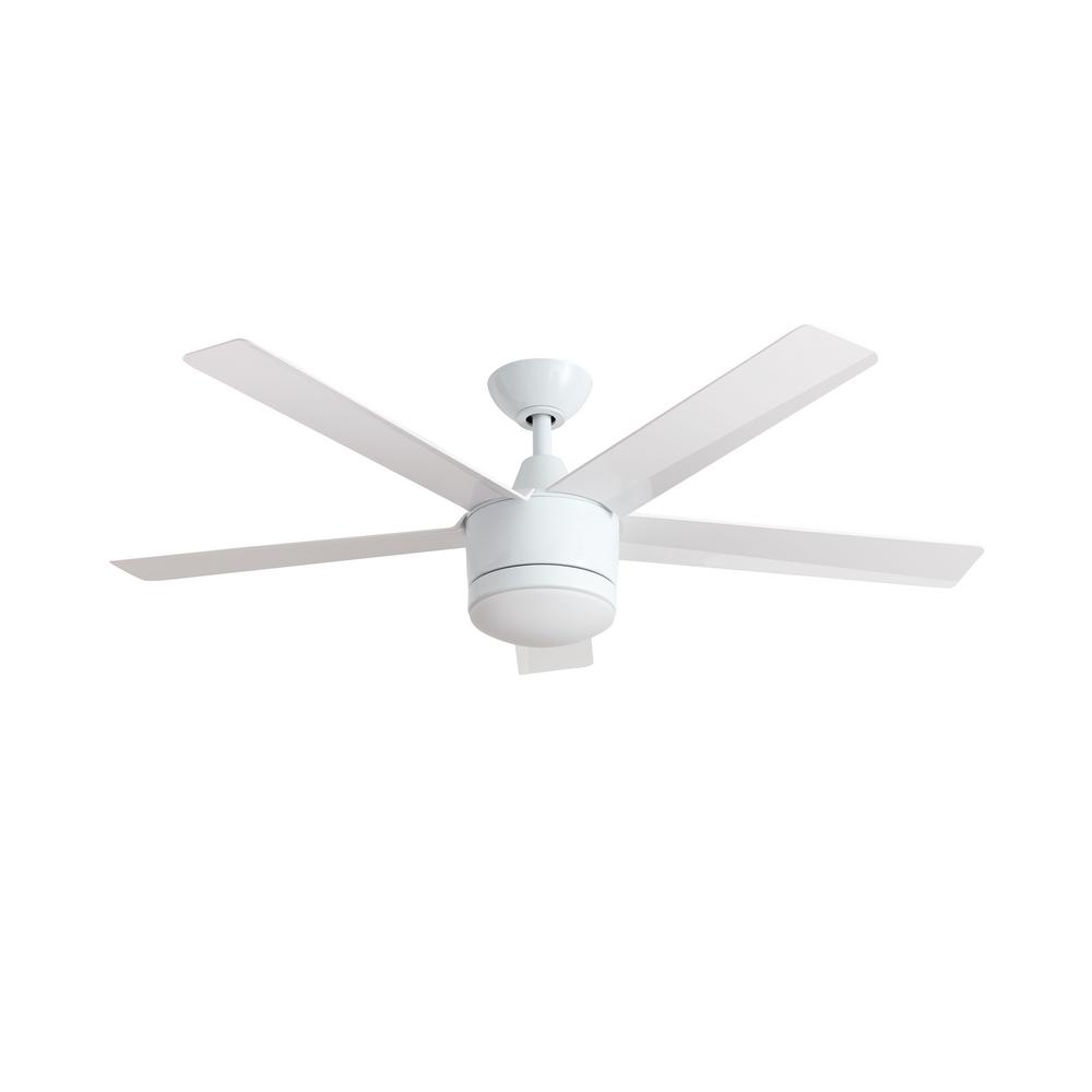  Home  Decorators  Collection Merwry 52 in LED White Ceiling  