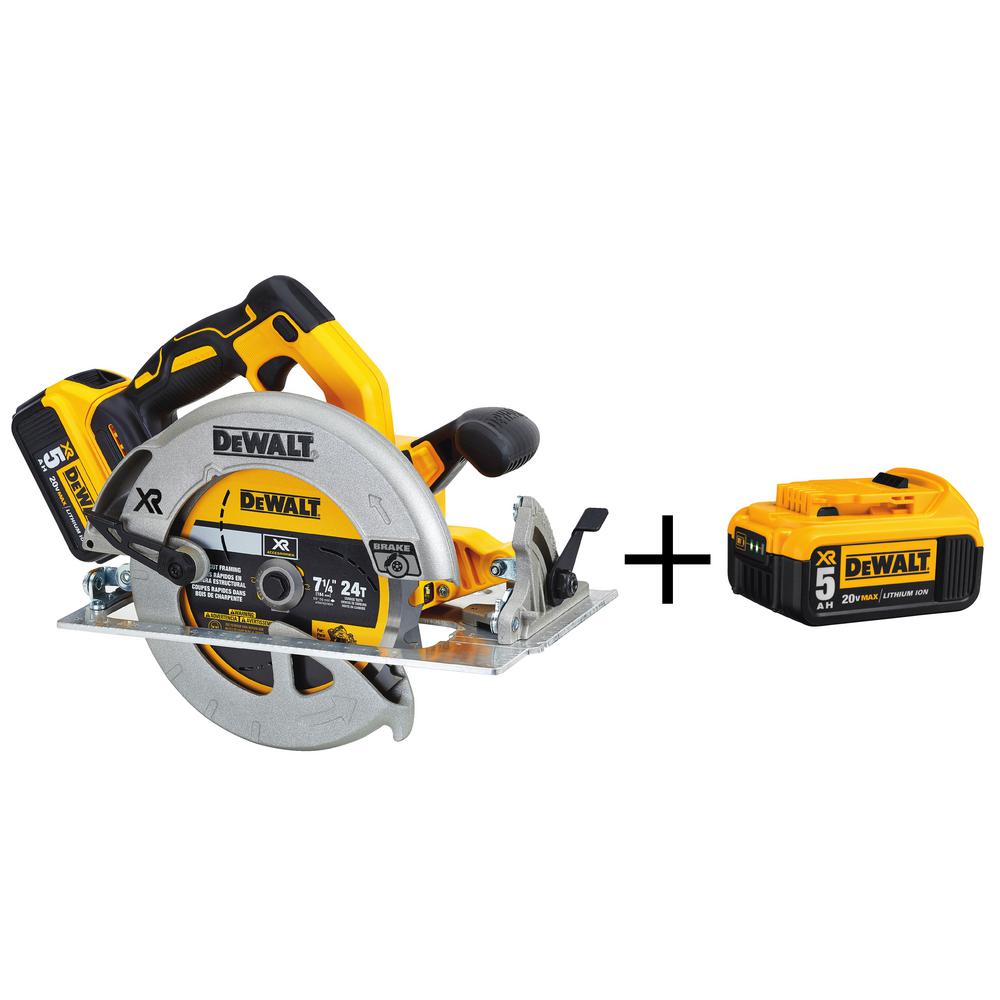 DEWALT 20Volt MAX Lithium Ion 71/4 in. Cordless Circular Saw with