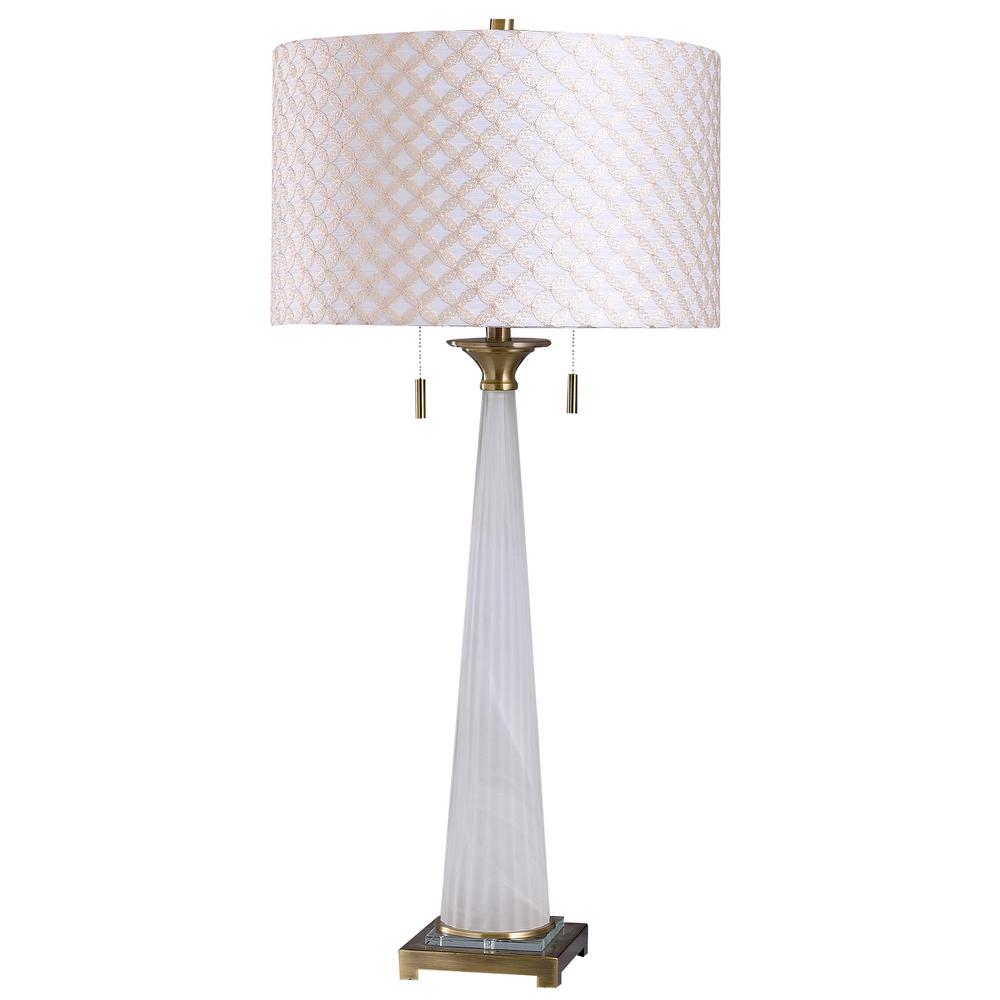 brushed gold lamp