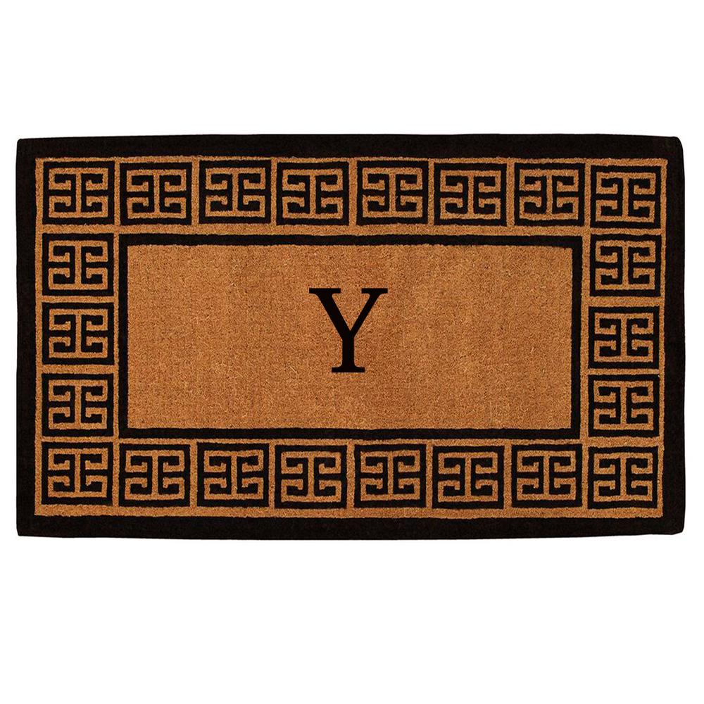 Home & More Urban Chic 24 in. x 48 in. Monogram Y Door Mat153622448Y