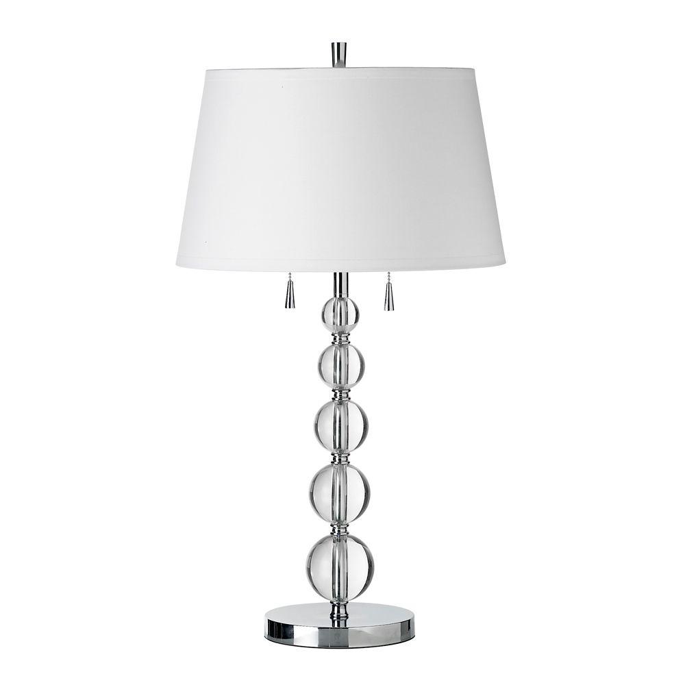 Filament Design Catherine 30 in. Incandescent Polished Chrome Table