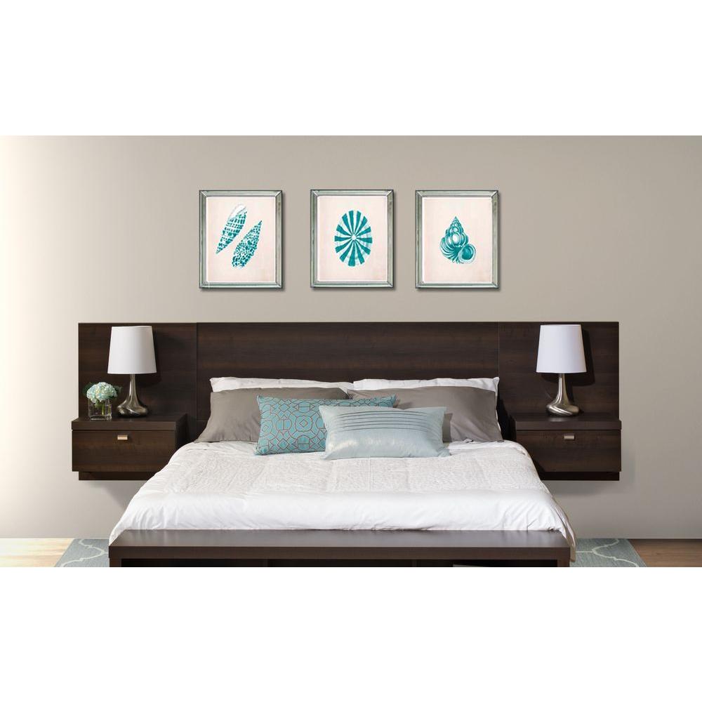 Wall Mounted Beds Headboards Bedroom Furniture The Home Depot Series 9 1 Piece Espresso Queen Bedroom Set