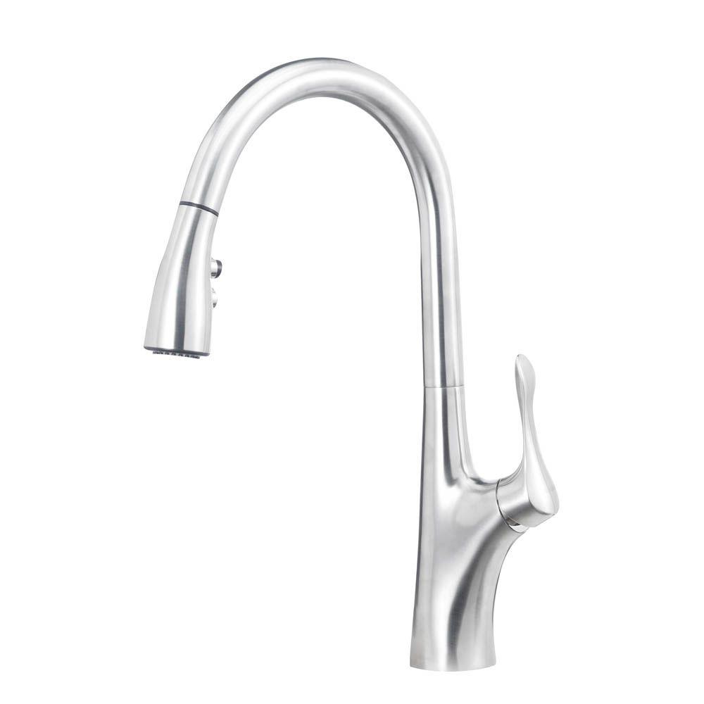 Blanco Napa Single Handle Pull Down Sprayer Kitchen Faucet In