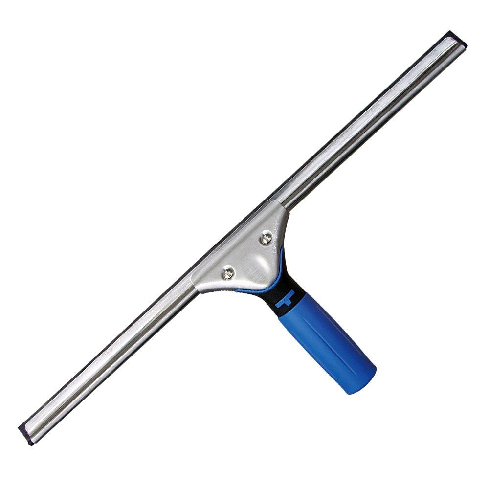 Unger 18 in. Stainless Steel Window Squeegee with Ergonomic Overmold