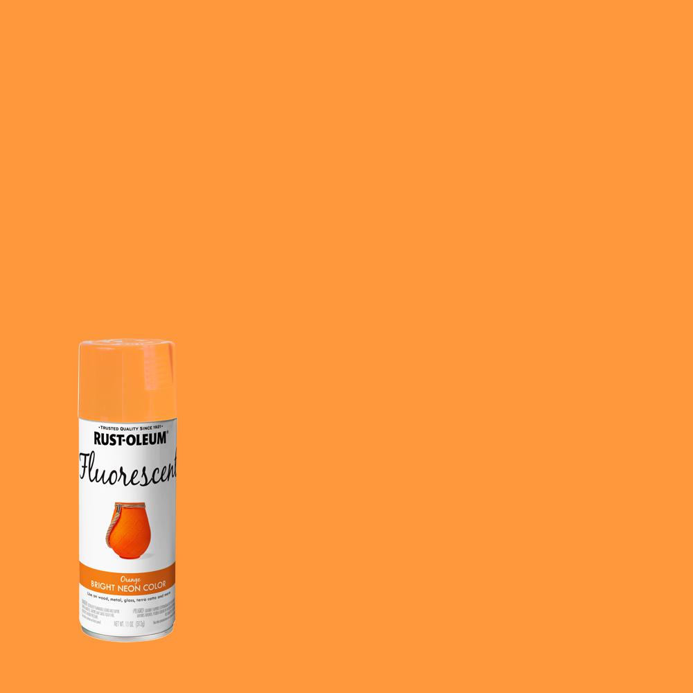 Rust Oleum Specialty 11 Oz Fluorescent Orange Spray Paint 342568 Fluorescent Orange Spray Paint 342568