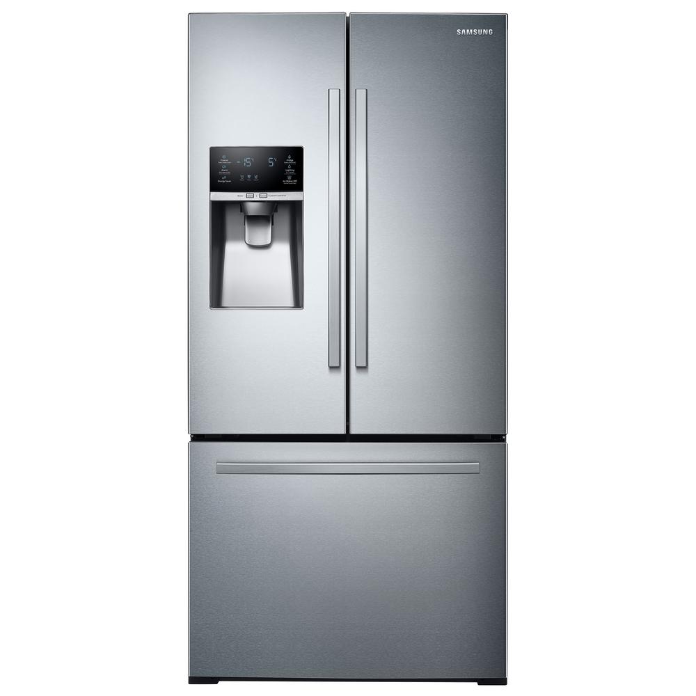 Samsung 33 in. W 25.5 cu. ft. French Door Refrigerator in Stainless Steel, Silver RF26J7510SR