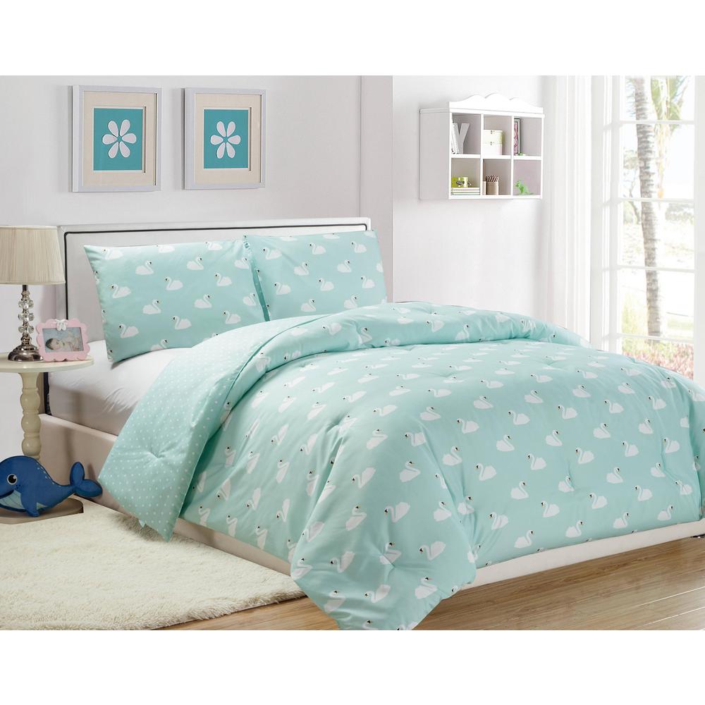 LALA + BASH Wink Butterfly 2Piece Grey Twin Comforter Set WI3GY=3 /
