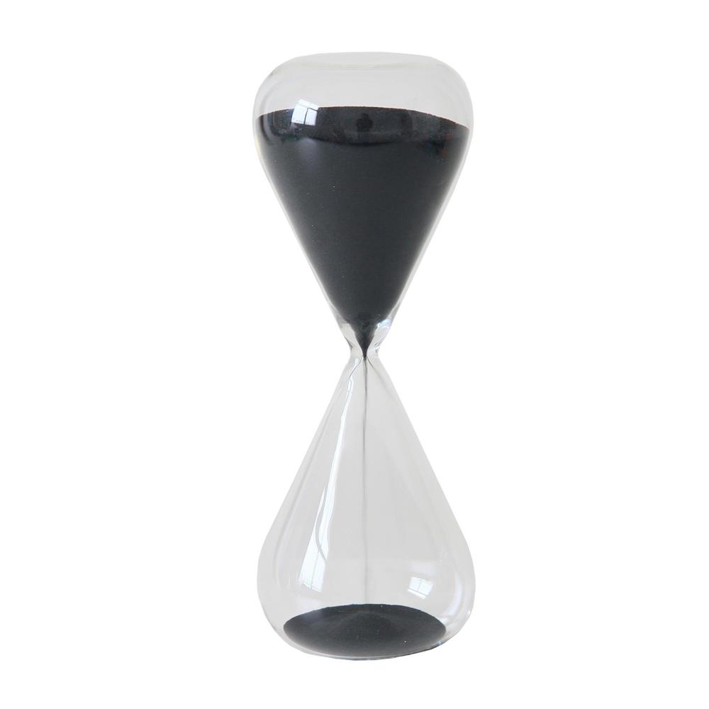 Black Glass 30 Minute Sand Timer