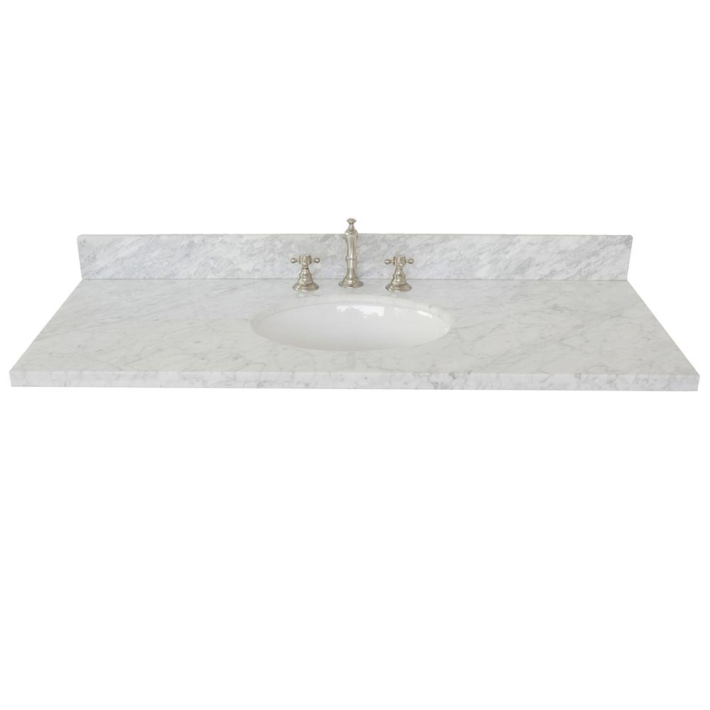 Home Decorators Collection 61 In W X 22 D Stone Effects Single Ragusa 49 In W X 22 D Marble Single Basin
