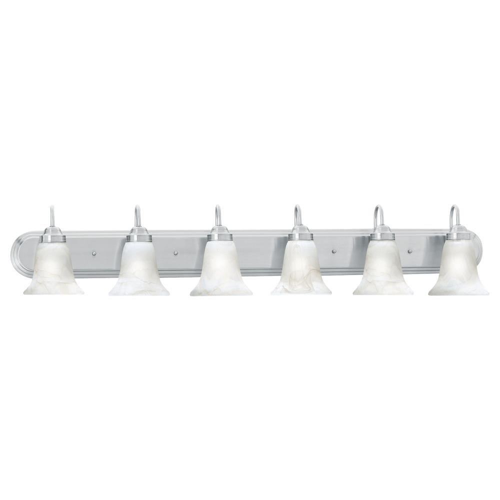 Thomas Lighting Homestead 6Light Brushed Nickel Wall Vanity Light