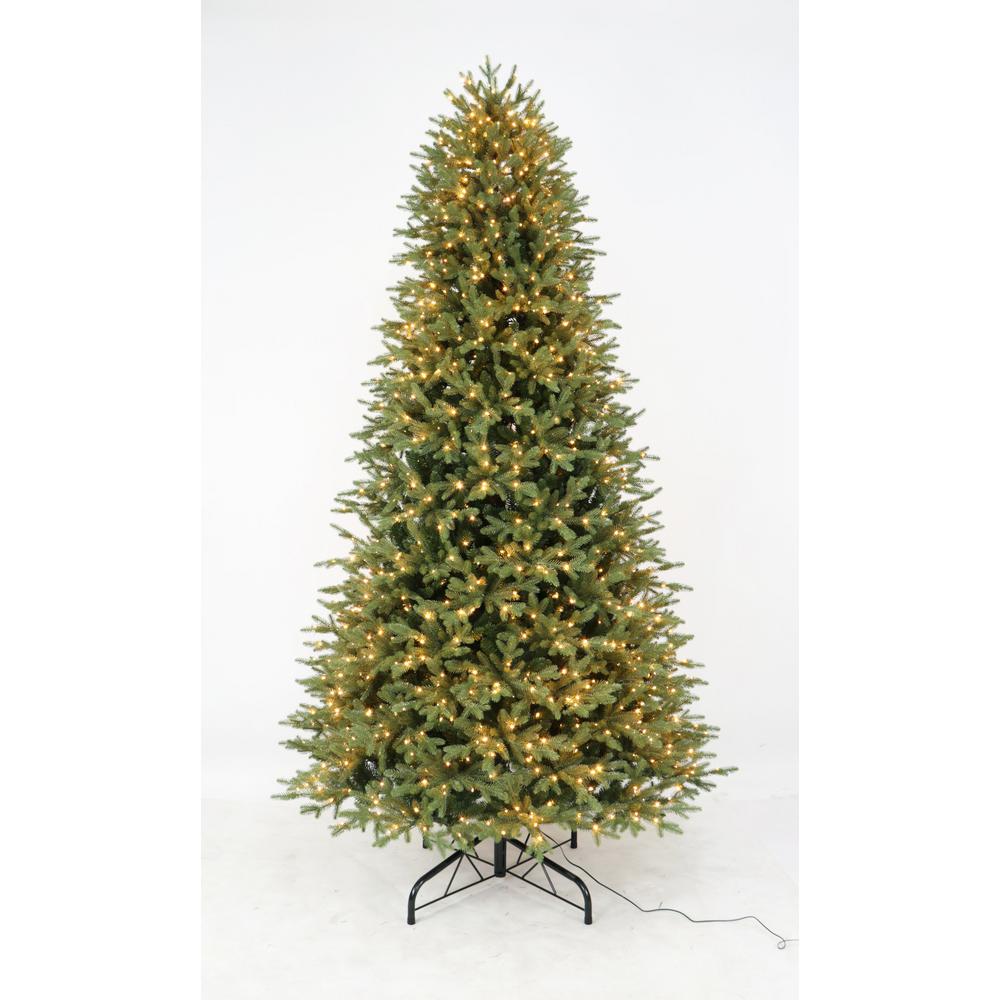 Home Accents Holiday 9 ft Jackson Noble Fir Pre-Lit LED Artificial Christmas Tree with 1500 Color Changing Micro Dot Lights