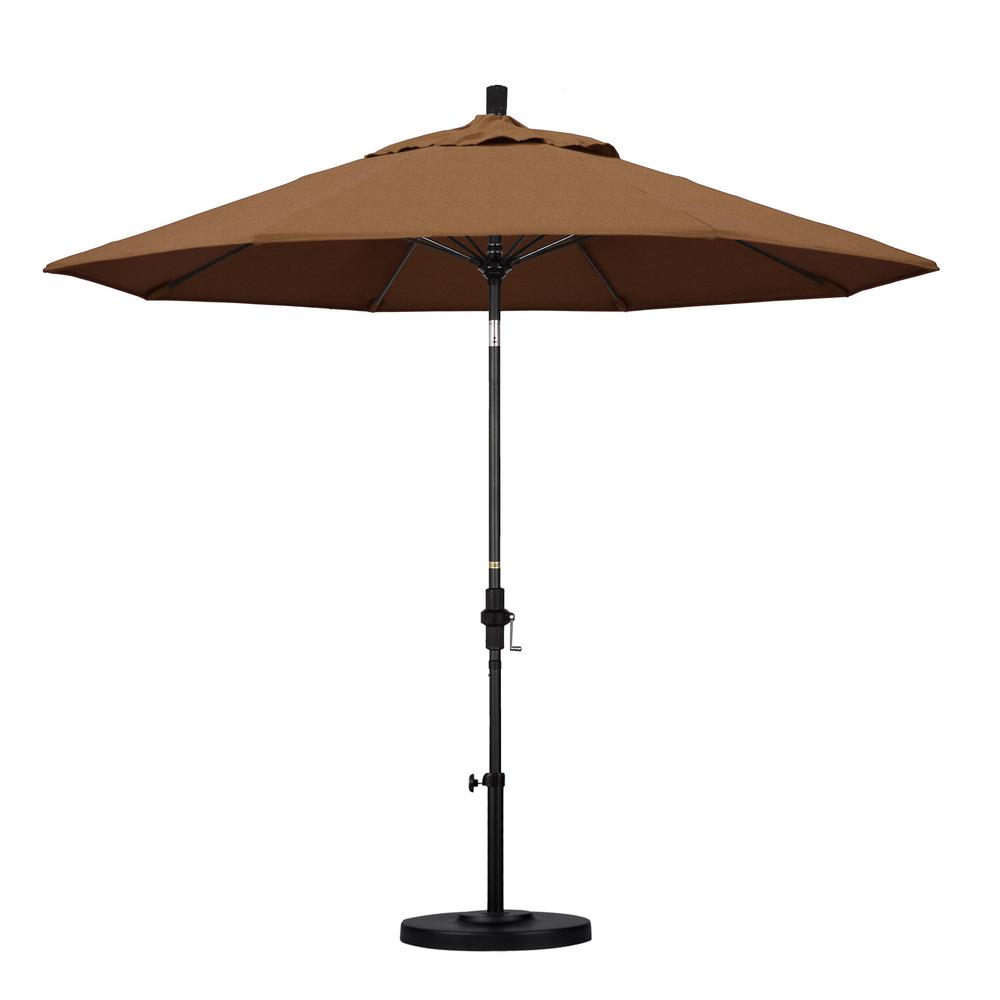 Fade Resistant 9 Ft Patio Umbrellas Patio Furniture The Home Depot