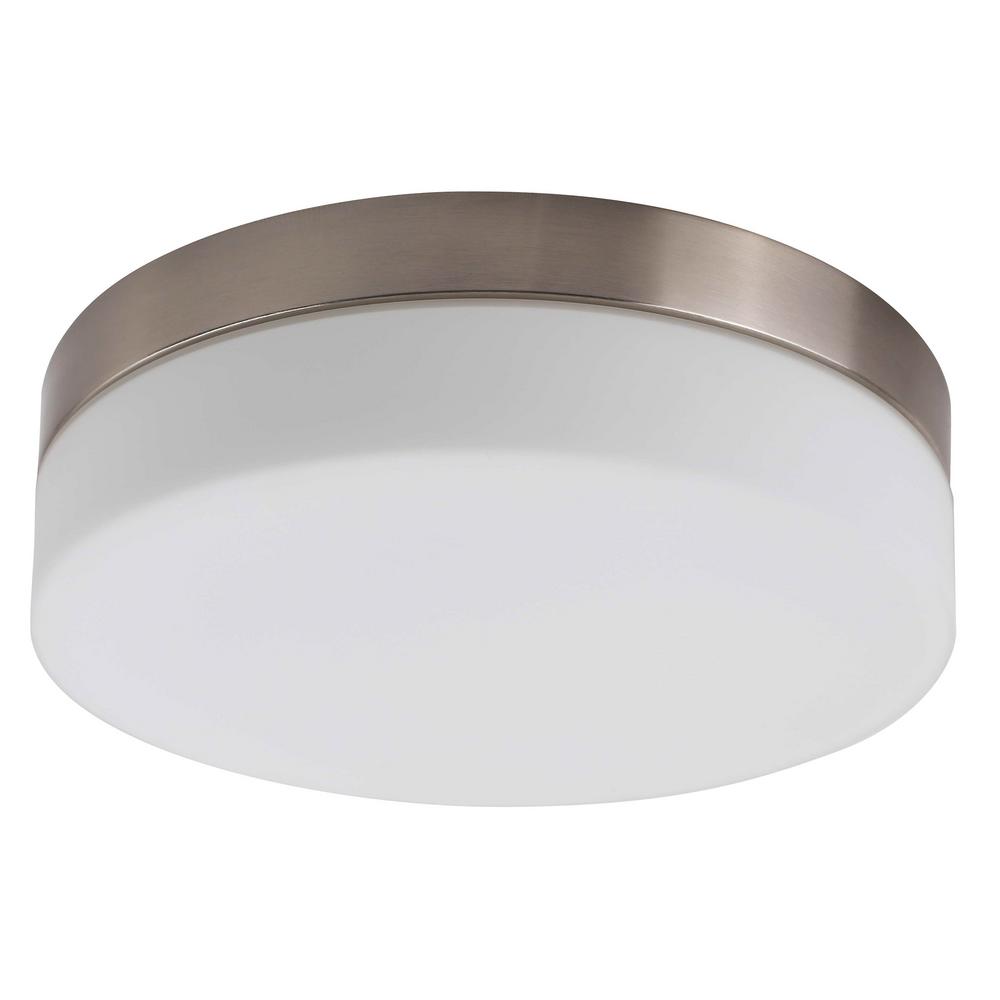 1 Light Brushed Nickel Flush Mount Ceiling Light Nbcl1001 9med