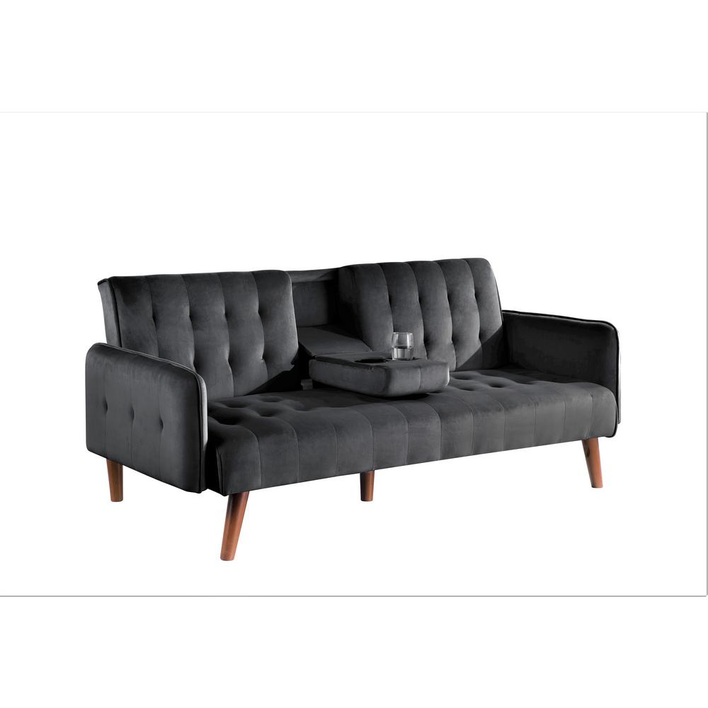 Us Pride Furniture Carrington Black Convertible Sleeper Sofa Bed Black Convertible Sleeper Sofa Bed