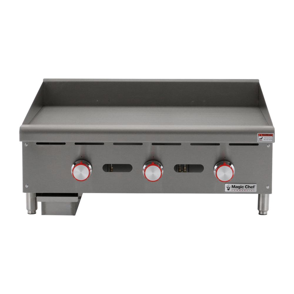 Magic Chef Commercial 48 In Thermostatic Countertop Griddle Mcctg48 Commercial 36 In Manual Countertop Griddle
