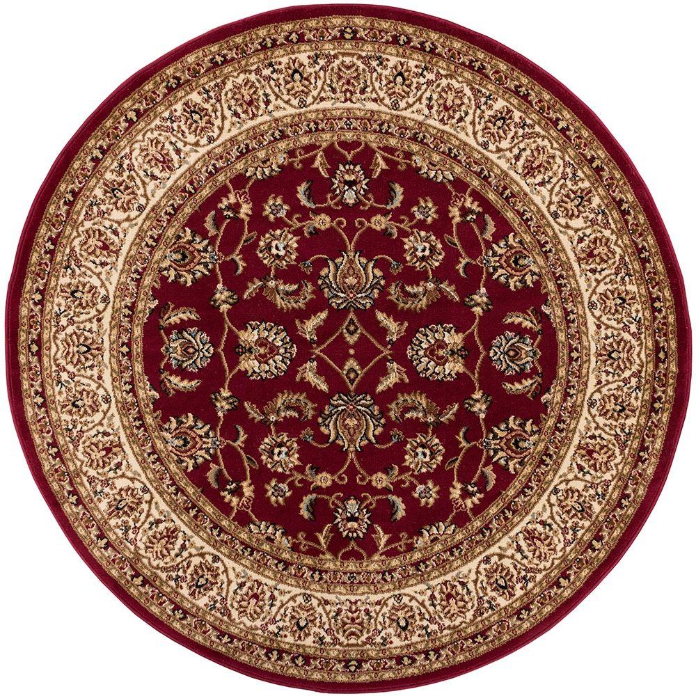 Well Woven Barclay Sarouk Border Red Area Rug