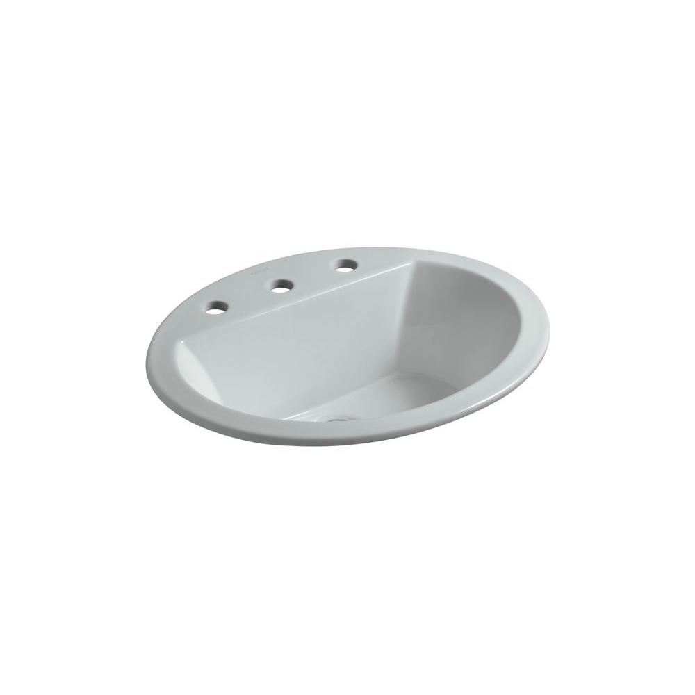 Ice Grey Drop In Bathroom Sinks The Home Depot Bryant Drop In Vitreous China Bathroom Sink Ice Grey