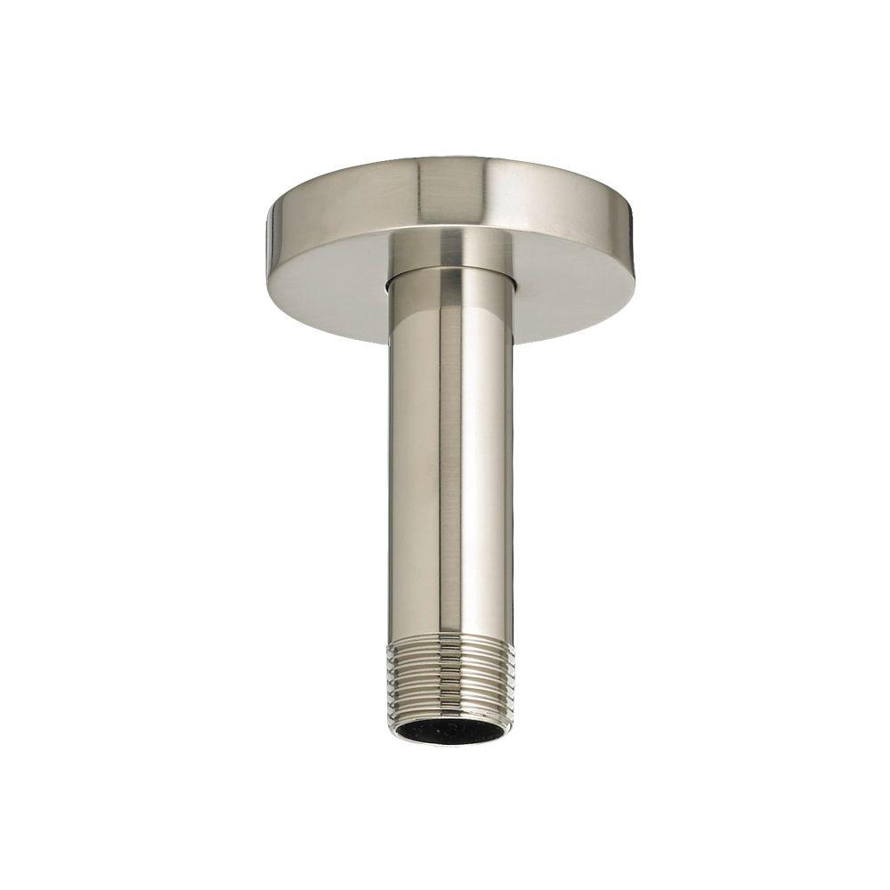 American Standard Ceiling Mount 3 In Shower Arm And Escutcheon Brushed Nickel 1660103 295 The Home Depot - 12 Inch Brushed Nickel Shower Arm American Standard Ceiling Mount 3 In Shower Arm And Escutcheon Brushed Nickel 1660103 295 The Home Depot - 12 Inch Brushed Nickel Shower Arm