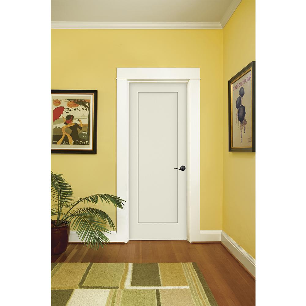 Jeld Wen 30 In X 80 In Madison White Painted Left Hand Smooth