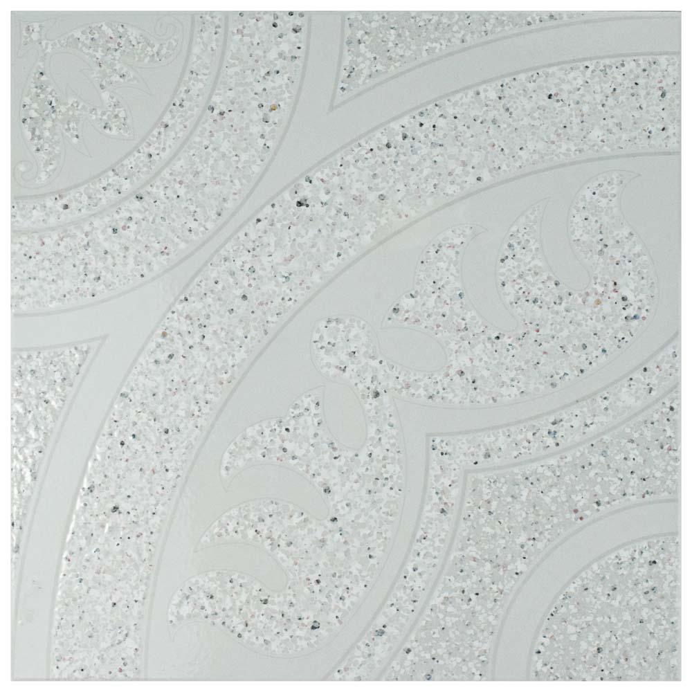 ELIANE Delray White 12 in. x 12 in. Ceramic Floor and Wall Tile (16.15