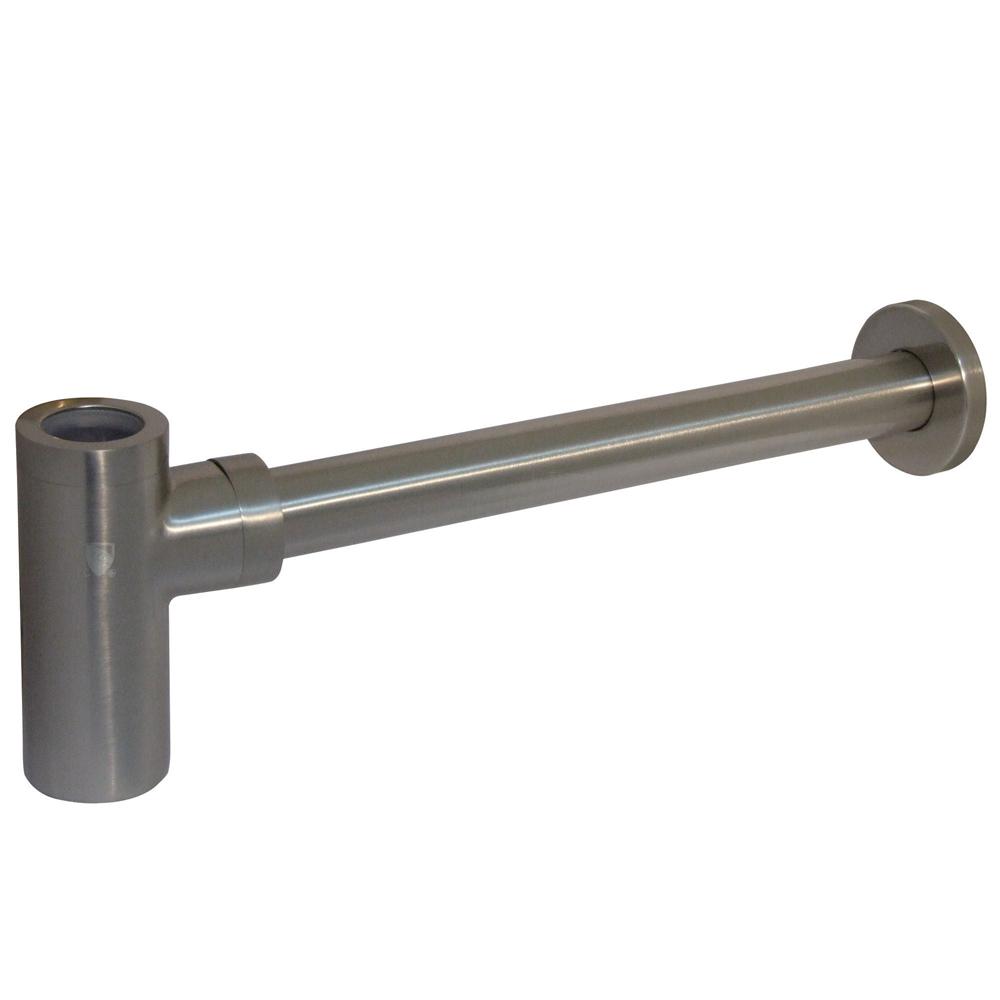 Kingston Brass Modern Decorative 1 1 4 In Brass P Trap In Brushed