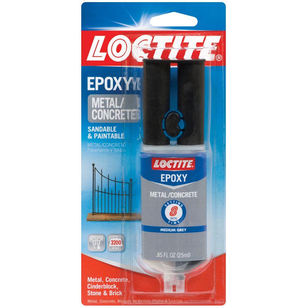 Loctite 0.85 fl. oz. Metal and Concrete Epoxy (8-Pack ...